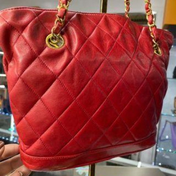 Chanel Vintage Lambskin Satchel Gold Hardware - Picture 2 of 8